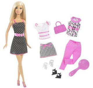 Barbie  Doll & Pink Fashion Set Toys & Games