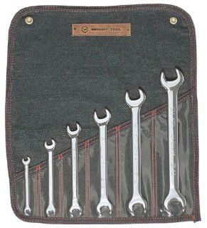 Wright Tool 736 Full Polish Open End Wrench Set, 6 Piece    