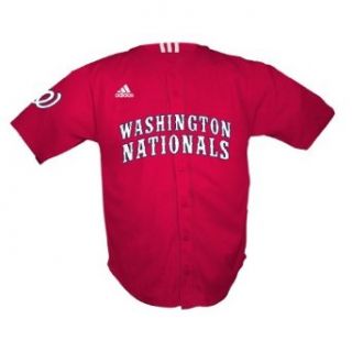 MLB Infant/Toddler Boys' Washington Nationals Screen Print Baseball Jersey (Red, Small/2T)  Sports Fan Jerseys  Clothing