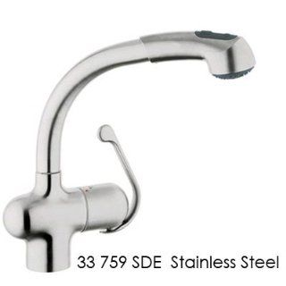 Grohe 33 759 Ladylux Plus Pull Out Kitchen Faucet   Touch On Kitchen Sink Faucets  
