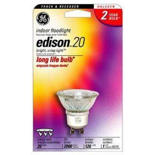 GE Lighting 16753 20 Watt Halogen GU10 Indoor Flood Light Bulb, 1 Pack   Halogen Bulbs  
