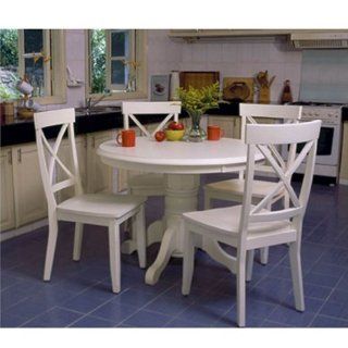 Antique White 5Piece Dining Set White   Table And Chair Sets