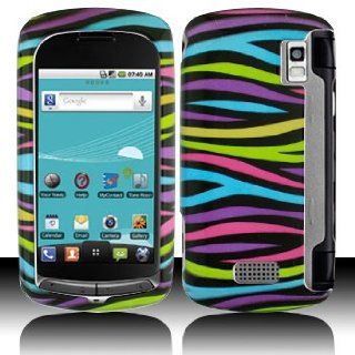 For U.S.Cellular LG Genesis US760 Accessory   Rainbow Zebra Design Hard Case Proctor Cover + Free Lf Stylus Pen Cell Phones & Accessories