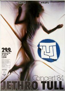Jethro Tull Under Wraps 1984   Concert Music Poster Concertposter   Prints