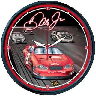 NASCAR Dale Earnhardt Jr Logo Wall Clock *SALE*  Sports Fan Wall Clocks  Sports & Outdoors