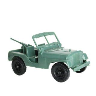 TimMee Green #739 Jeep Military Vehicle for 3.75 inch Action Figures   Made in the USA Toys & Games