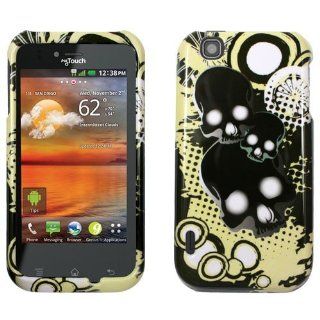 Case Protector for Mytouch LG Maxx Touch E739 (T Mobile) Phone Hard Cover Faceplate   Shadow Skulls Glossy Cell Phones & Accessories