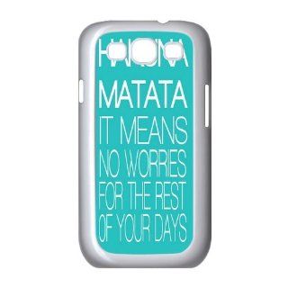 Hakuna Matata No Worries For The Rest Of Your Days Samsung Galaxy S3 i9300 Case Hard Plastic Case Cover Protector For Samsung Galaxy S3 i9300 HMLK32HD Cell Phones & Accessories