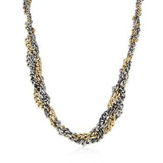 Tritone Woven Chain Necklace Jewelry