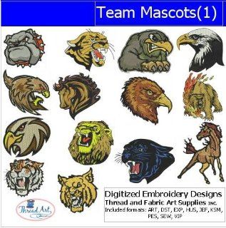 Digitized Embroidery Designs   Team Mascots(1)