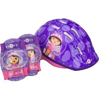 Dora Micro Bicycle Helmet and Protective Pad Value Pack (Toddler)  Bike Helmets  Sports & Outdoors