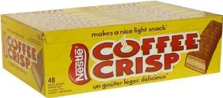 Canada Coffee Crisp Chocolate Bar 48 Count Box  Coffee Crisp Candy Bars  Grocery & Gourmet Food