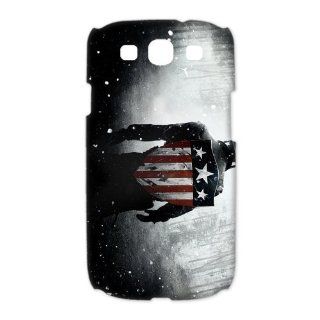 Custom Captain America 3D Cover Case for Samsung Galaxy S3 III i9300 LSM 765 Cell Phones & Accessories