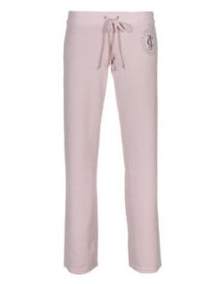 JUICY COUTURE Tiara Cameo Classic Rose Quartz Velour Sweatpants (XL) Clothing