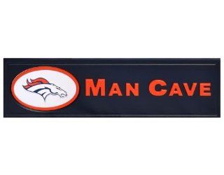 Denver Broncos Man Cave Wooden Bar Sign Sports & Outdoors
