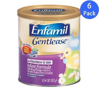 Enfamil Gentlease Milk based Infant Formula Powder with Iron 6 pack;12.4 Oz.each Health & Personal Care