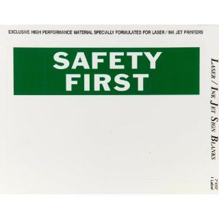 Brady 13027 7" Height, 10" Width, B 744 Laser Printable Polyester, Black And Orange On White Color Sign And Label Blanks (Pack Of 25) Industrial Warning Signs