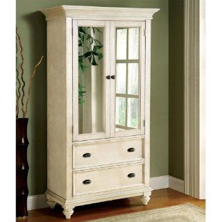 Riverside Furniture Coventry Two Tone Armoire in Dover White   Bedroom Armoires