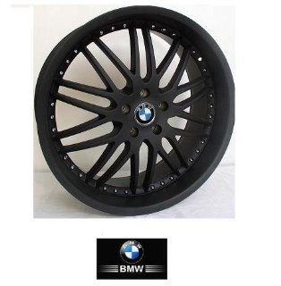 22"  inch  Wheels/Rims BMW 7 SERIES 745 750 760 (Staggered 22x9.5/10.5) 2002 to 2009 set (4 wheels) BLACK  