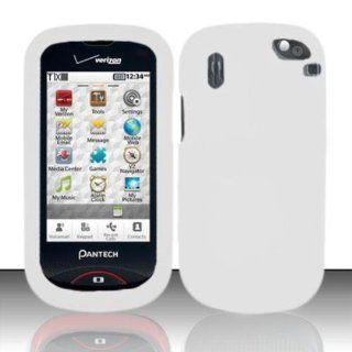 White Silicon Case for PANTECH Pantech Hotshot 8992 Cell Phones & Accessories