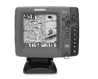 Humminbird 768 5 Inch Waterproof Fishfinder and Dual Beam Transducer  Fish Finders  GPS & Navigation