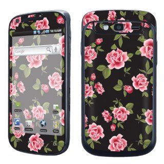 Samsung Galaxy S Blaze 4G SGH T769 Vinyl Decal Protection Skin Black Rose Garden Cell Phones & Accessories