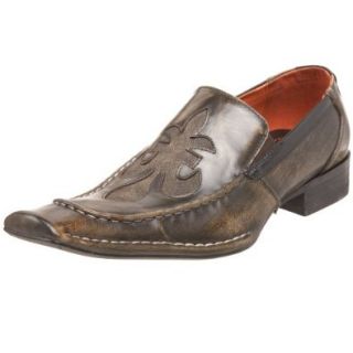 Robert Wayne Men's Motley Slip On, Brown, 8 M Shoes