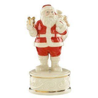 Wonderland Wishes Santa Musical Figurine up on Rooftop   Collectible Figurines