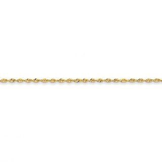 14k 2.0mm Diamond cut Extra lite Rope Chain Necklace   18 Inch   JewelryWeb Jewelry
