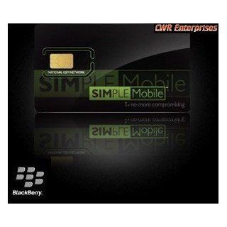 Simple Mobile SIM Card Kit for BIS Blackberry / RIM Service Plan 3G 4G Cell Phones & Accessories