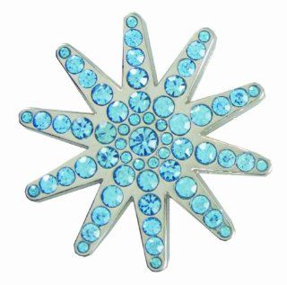 Springfield Leather Company 1 3/8" Light Blue Crystal Spur Concho