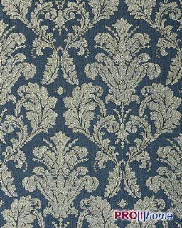EDEM 752 37 luxury embossed heavyweight wallpaper baroque damask blue platin  5.33 sqm (57 sq ft)   Wallpapers For Walls