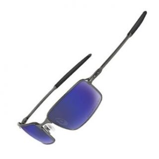 Oakley Square Wire Polarized Fishing Sunglasses Pewter/ Shallow Blue 12 754 Clothing