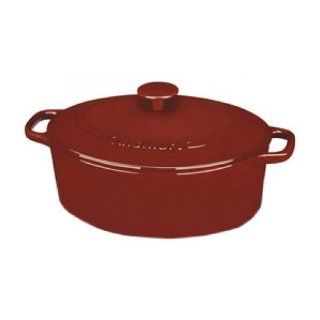 CONAIR CI755 30CR / 5.5 QT OVAL CVD CASSEROLE RED CHEFS CLASSIC ENAMELED CAST IRON Computers & Accessories
