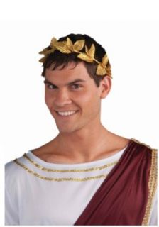 Roman Gold Leaf Wreath Headpiece Costume Accessory (Standard) Clothing