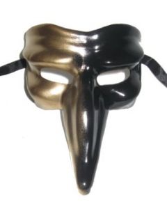 Black Gold Galaxy Fade Capitano Nose Venetian Masquerade Mask Clothing