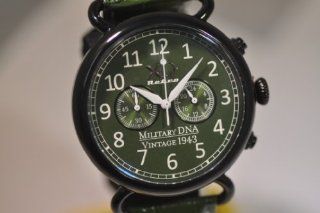 New XO Retro Men's B 17 Flying Fortress WWII 1943 Military DNA Chronograph Watch XO RETRO Watches