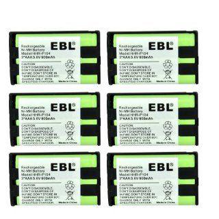 6 Pack Rechargeable Replacement Cordless Phone Battery For Home Phone Panasonic HHR P104 HHR P104A,23968 439024 439025 439026 439030 439031,KX FG6550 KX FPG391 KX TG2302 KX TG230 KX TG2312 KX TG2355W KX TG2356 KX TG2357 KX TG2382B KX TG2386B KX TG2388B KX 