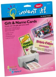 Invent It Gift and Name Cards  