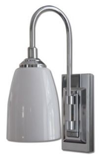 Rite Lite LPL780C Battery Operated 9 LED Classic Chrome Wall Sconce   Battery Operated Wall Lights  