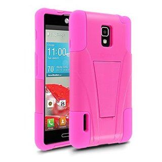 Warrior Case for LG Optimus F7 US780   Hot Pink Cell Phones & Accessories