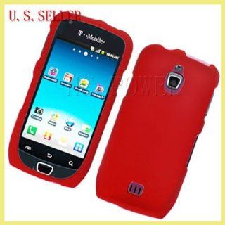 For Samsung Exhibit 4G/SGH T759 RUBBERIZED Case Red New 