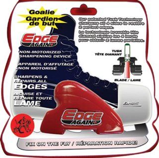 Edge Again Manual Goalie Hockey Skate Sharpener  Hockey Skate Accessories  Sports & Outdoors