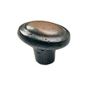 Schaub And Company 782AS AS Antique Silver Cabinet Hardware 1 7/8" Oval Knob   Cabinet And Furniture Knobs  