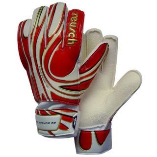 Reusch 1972002 Hard Ground Junior Soccer Glove (Red/White   Size 5)  Soccer Goalie Gloves  Sports & Outdoors