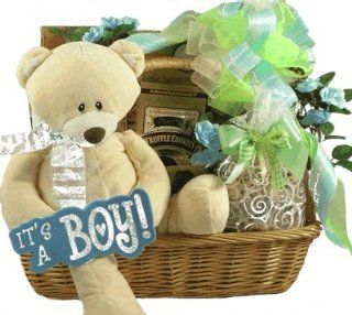 For The Proud Parents of a Precious Prince   New Baby Boy Gift Basket   Great Shower Gift Idea  Baby