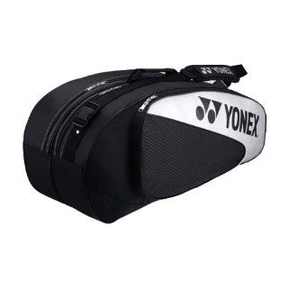 YONEX 5326EX Club 6 Racquet Bag, Black/Silver  Badminton Equipment Bags  Sports & Outdoors