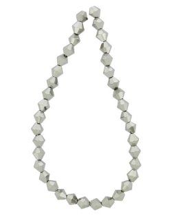 Tennessee Crafts 2647 Glass Faceted Bicone Silver Beads, 6mm