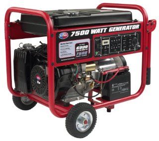 All Power America APGG7500 7, 500 Watt Gas Powered Portable Generator  Patio, Lawn & Garden