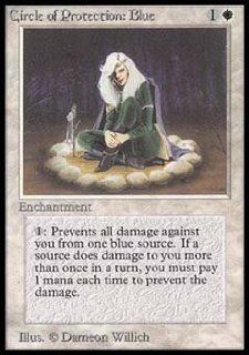 Magic the Gathering Circle of Protection Blue   Beta Toys & Games